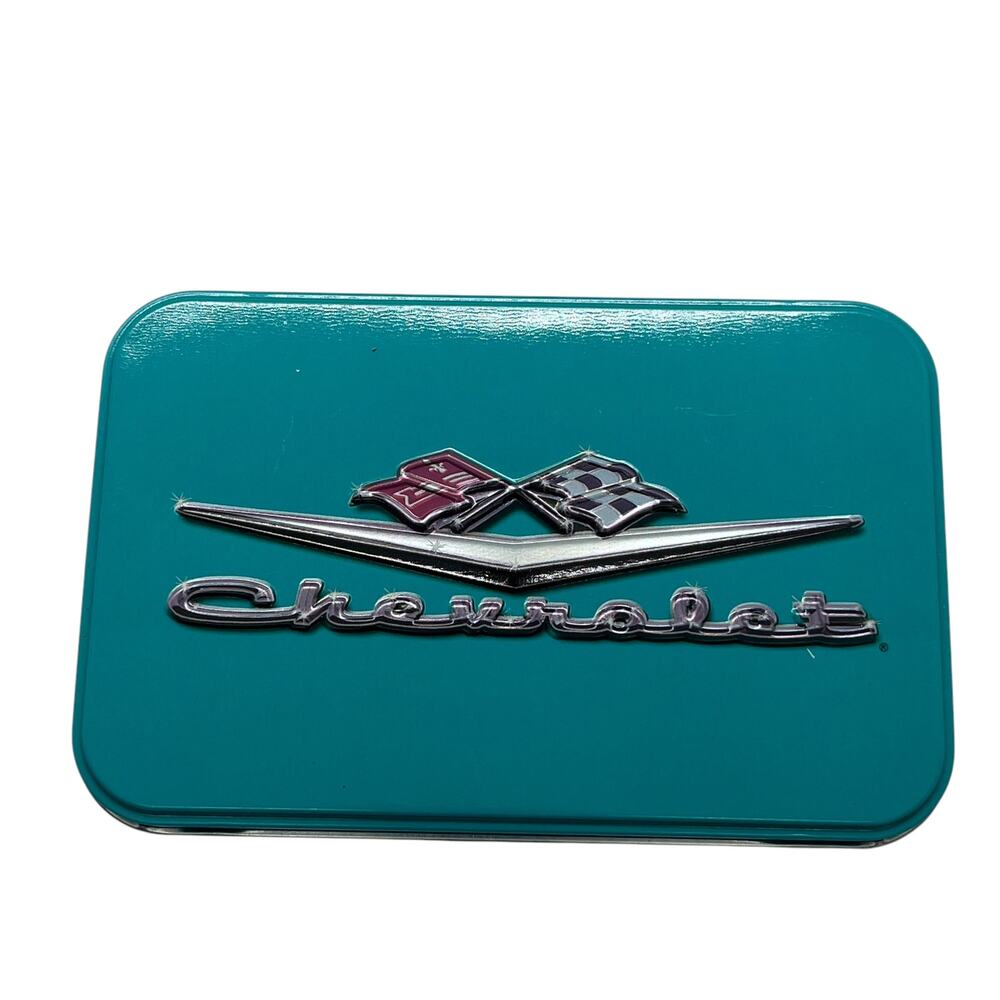 Vintage Chevrolet Twin Pack Playing Cards Collectible Tin - Picture 4 of 5